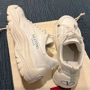 Valentino white Gumboy calfskin sneaker